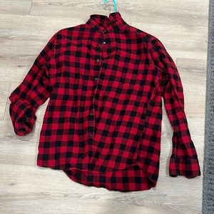 Uniqlo Flannel (red and black)  size L